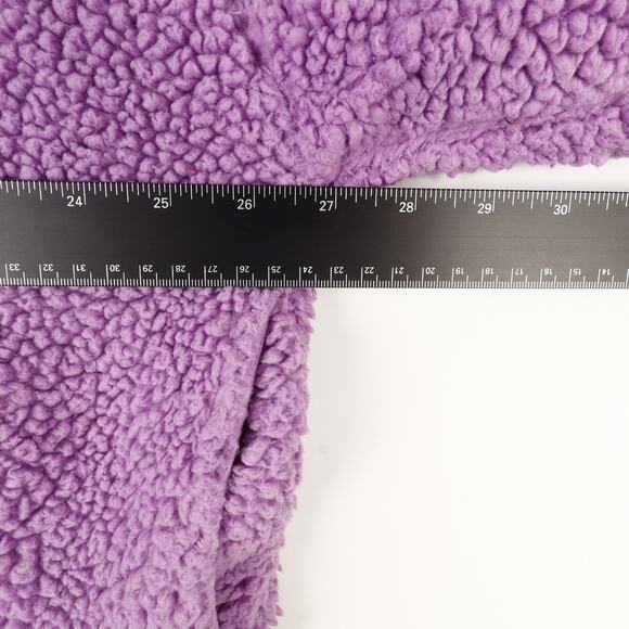 Care Bears Womens XXL Crop Full Zip Fleece Embroidered Grumpy Bear Purple Cozy - Picture 4 of 11